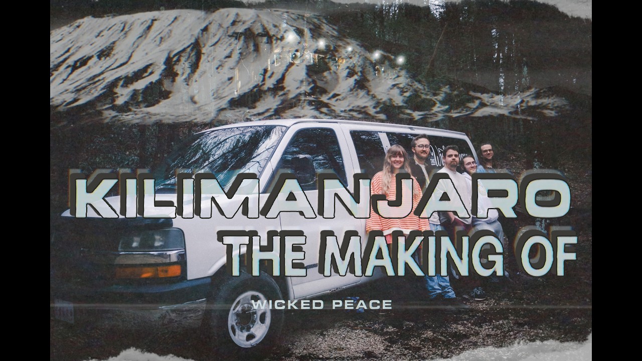 Wicked Peace beside their van in the Kilimanjaro: The Making Of documentary artwork