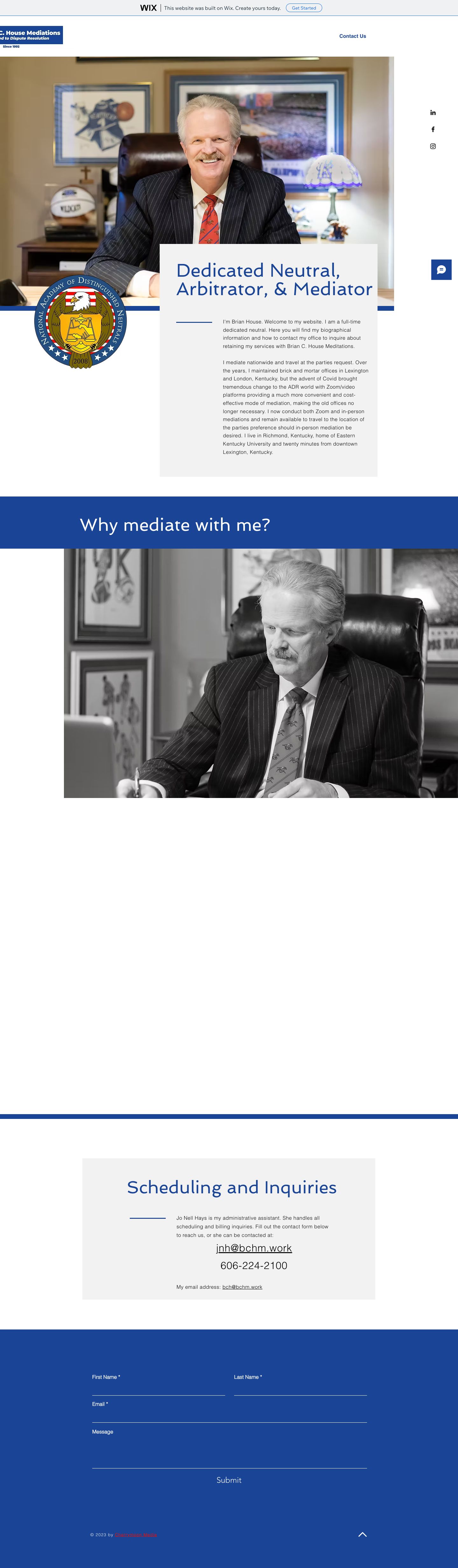 Brian C. House Mediations